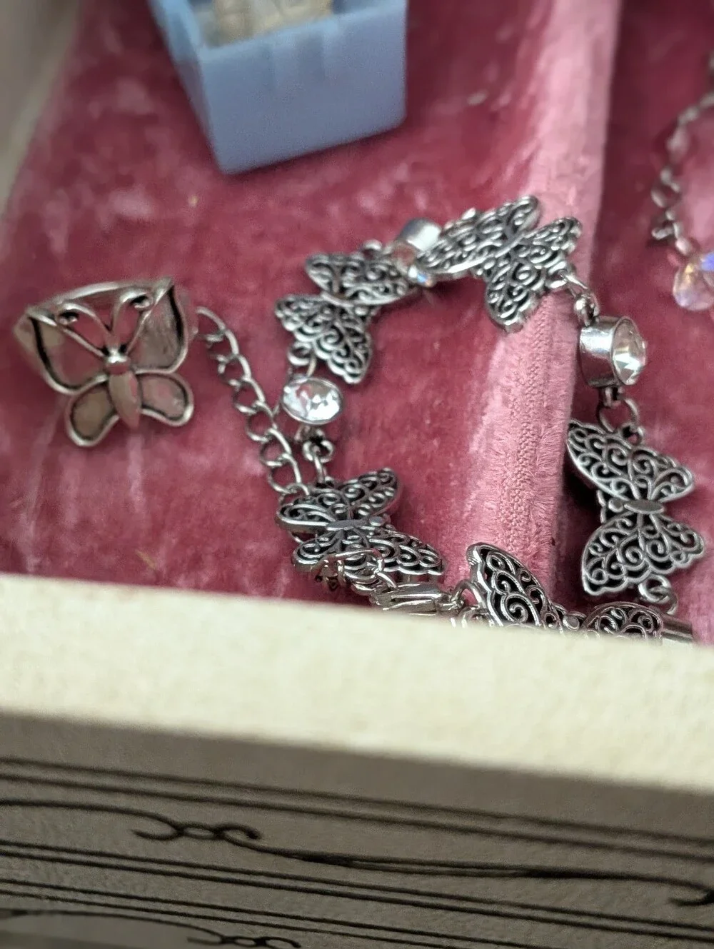 Girls Costume Jewelry Lot Bundle – Rings Earrings Bracelets Charms 54 pc